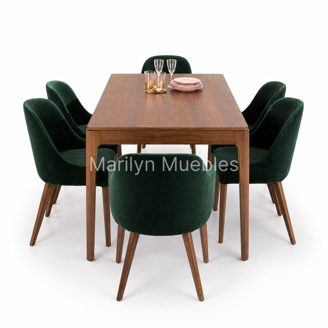 JUEGO DE COMEDOR 14 (MESA 1.80 + 6 SILLAS ODDA): imagen 1