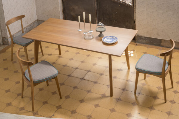 JUEGO DE COMEDOR 15 (MESA 160 CM + 6 SILLA MOSS)