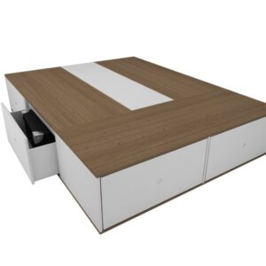 CAMA TERRA CON 6 CAJONES - 1.50x1.95 // 1.70x2.05 // 2.00x2.05: imagen 4