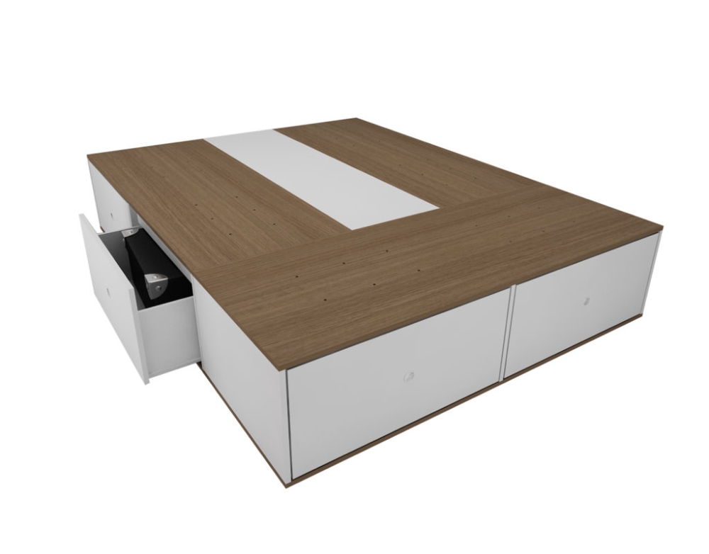 CAMA TERRA CON 6 CAJONES - 1.50x1.95 // 1.70x2.05 // 2.00x2.05: imagen 4