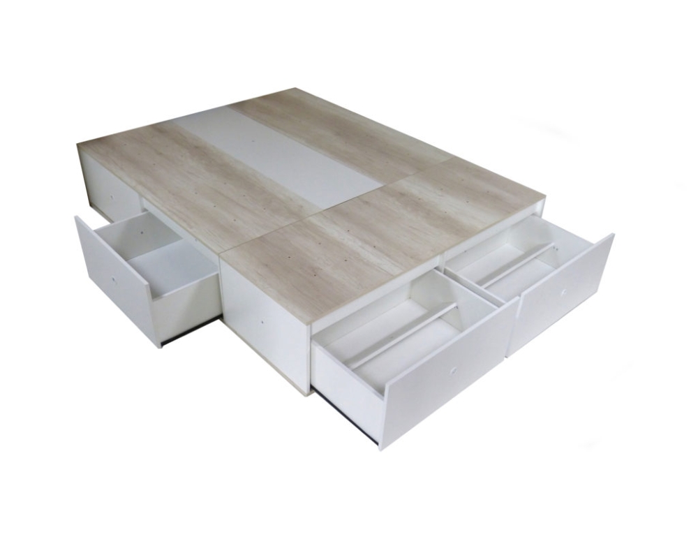 CAMA TERRA CON 6 CAJONES - 1.50x1.95 // 1.70x2.05 // 2.00x2.05: imagen 6