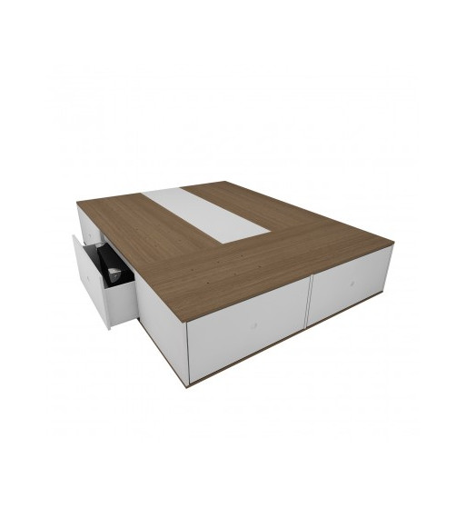 CAMA TERRA CON 6 CAJONES - 1.50x1.95 // 1.70x2.05 // 2.00x2.05