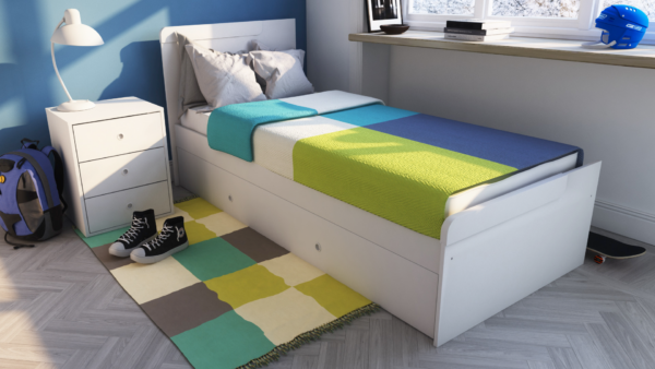 CAMA CRECIENTE CON 2 CAJONES - 0.80x1.90 (1 PLAZA)