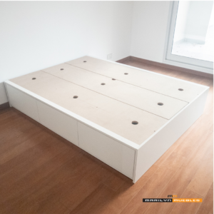 CAMA FEISEN CON 6 CAJONES - 1.40/1.50/1.60x1.90: imagen 3