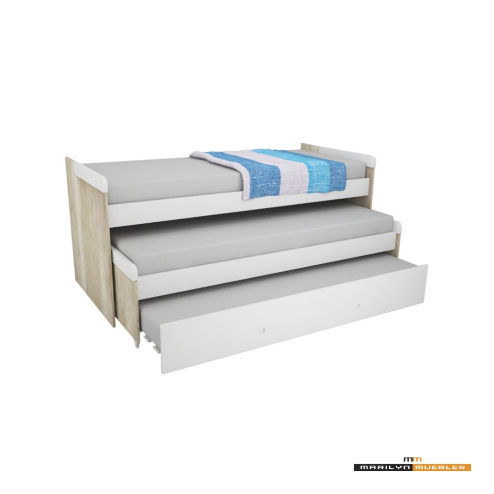 CAMA NIDO TRIPLE LINEA CRECIENTE - 1702-3-8: imagen 1