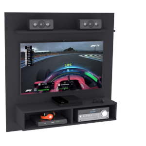 PANEL PARA TV CON ESTANTE Y NICHO 1.28×0.40×1.28 - LINEA LIVING - 1850: imagen 7