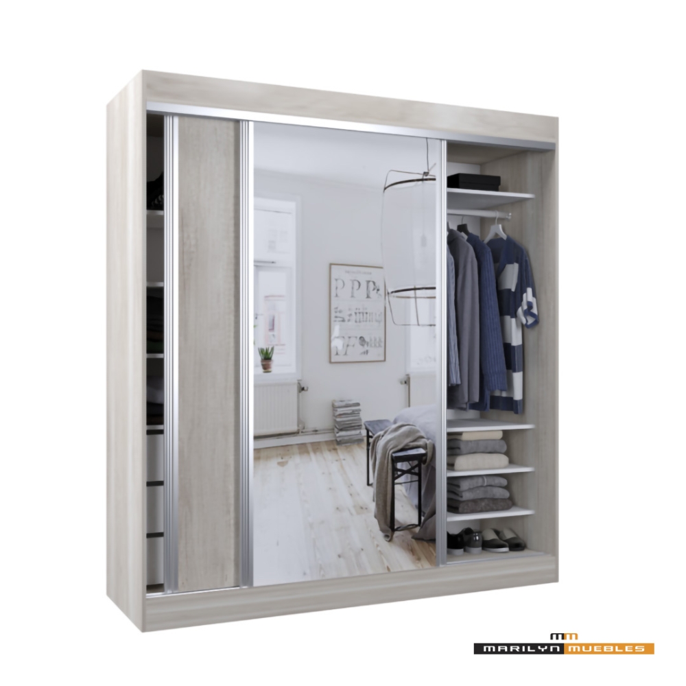 VESTIDOR MAGNUS - 1.80×2.00 - CON ESPEJO: imagen 1