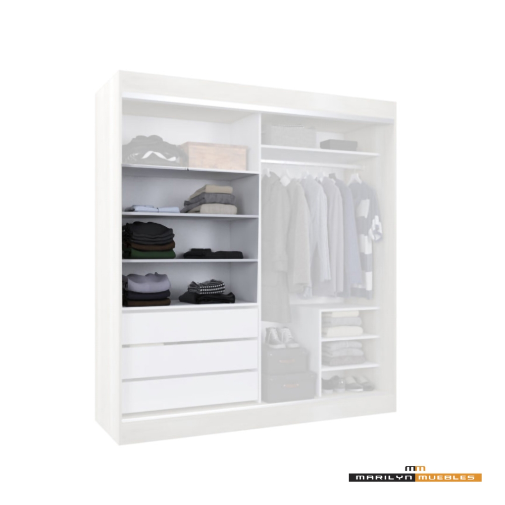 VESTIDOR MAGNUS - 1.80×2.00 - CON ESPEJO: imagen 3