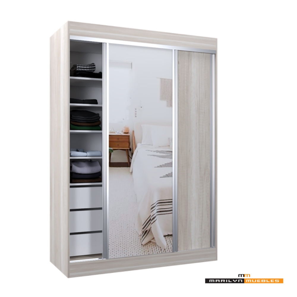 VESTIDOR MAGNUS - 1.40×2.00 CON ESPEJO: imagen 1