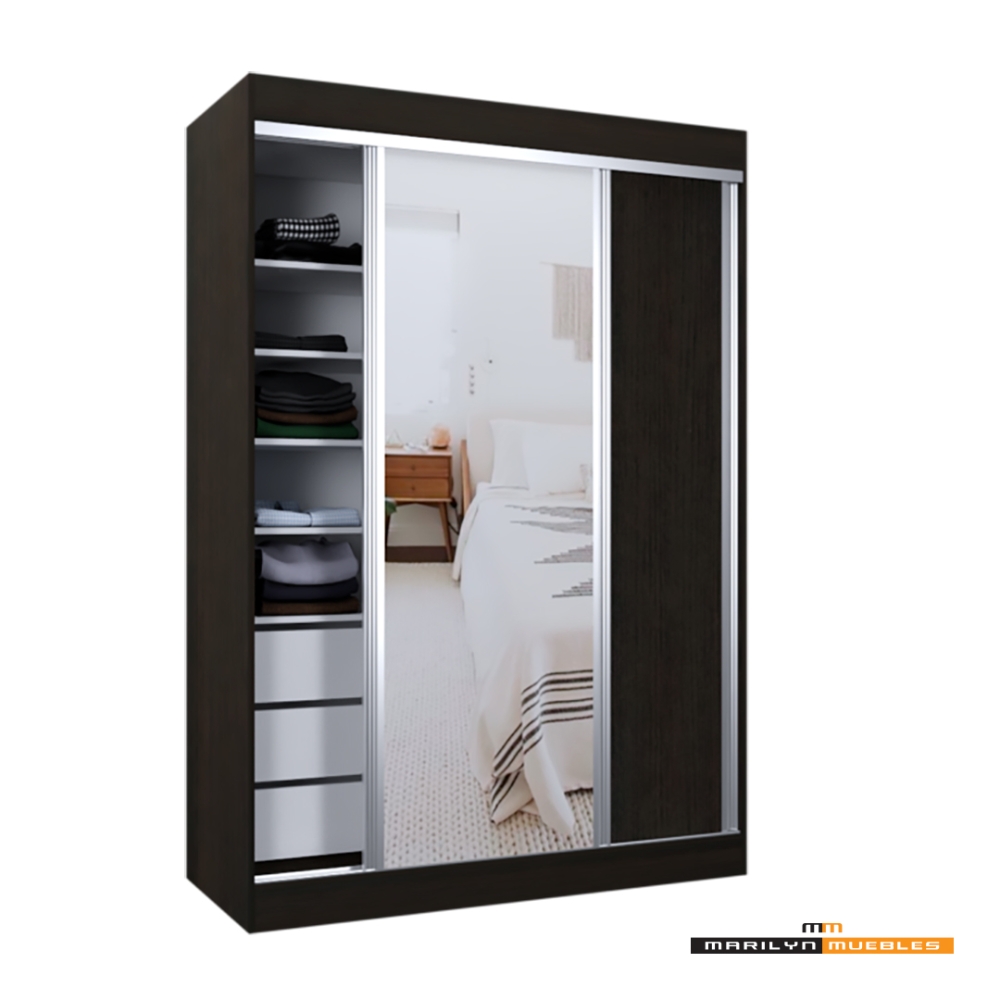 VESTIDOR MAGNUS - 1.40×2.00 CON ESPEJO: imagen 3