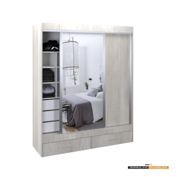 VESTIDOR MAGNUS PLUS - 1.80×2.20 - CON ESPEJO