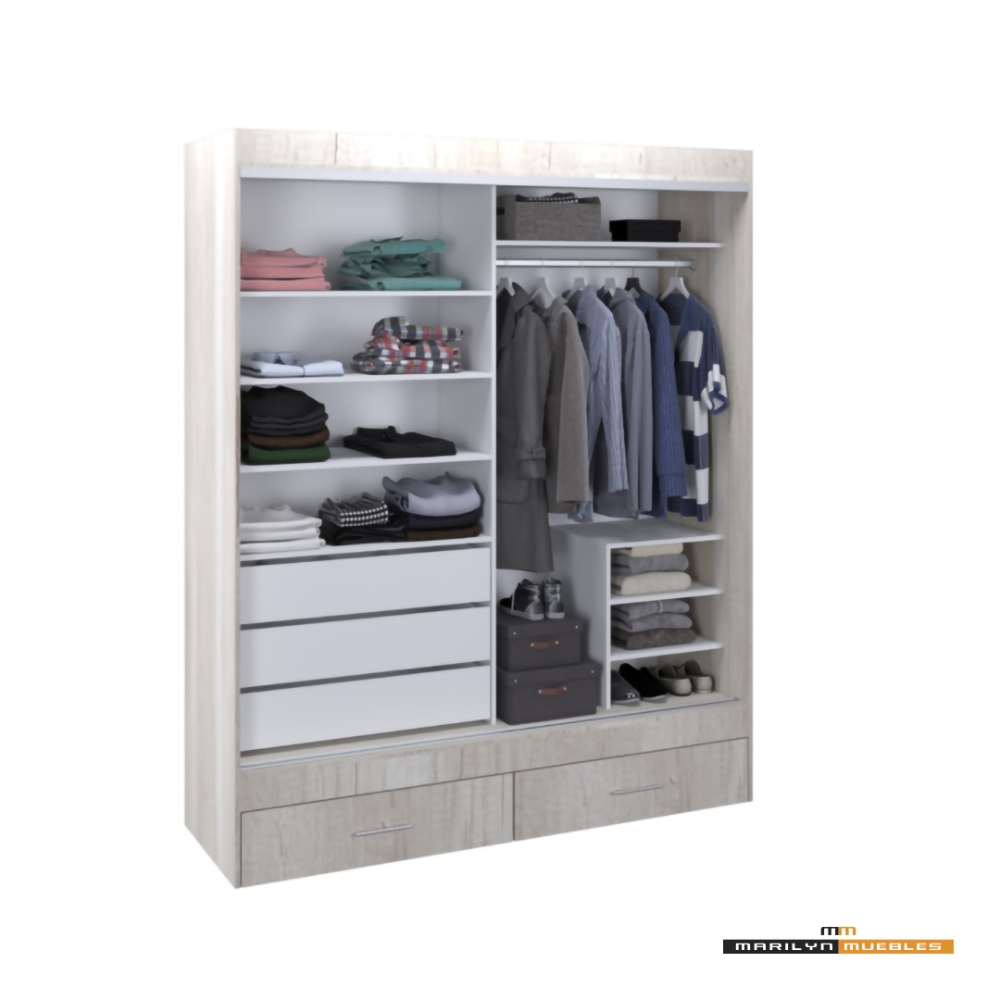 VESTIDOR MAGNUS PLUS - 1.80×2.20 - CON ESPEJO: imagen 3