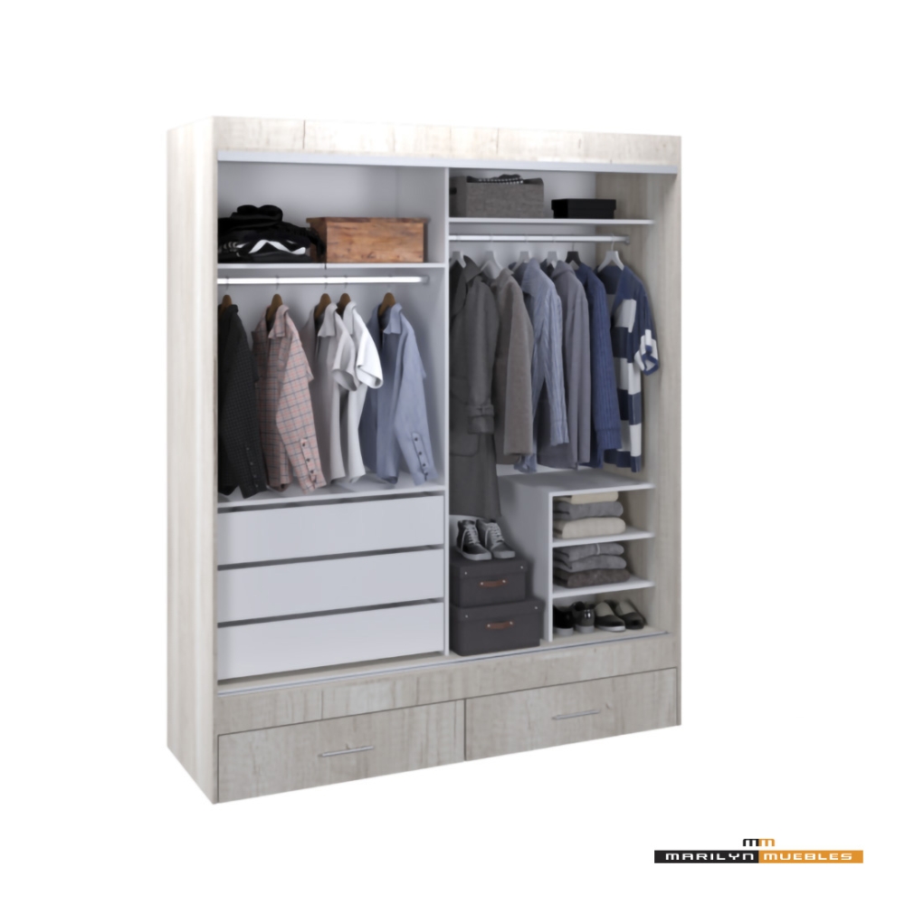 VESTIDOR MAGNUS PLUS - 1.80×2.20 - CON ESPEJO: imagen 4