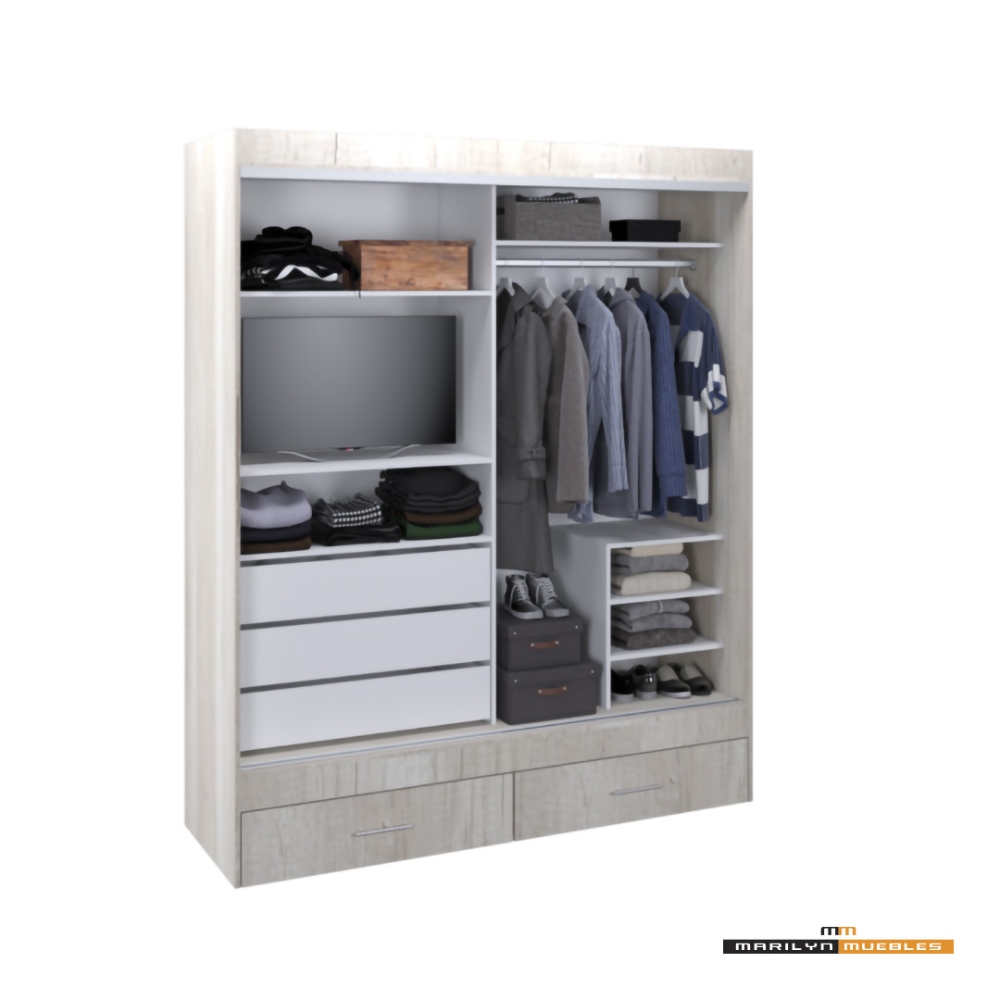 VESTIDOR MAGNUS PLUS - 1.80×2.20 - CON ESPEJO: imagen 5