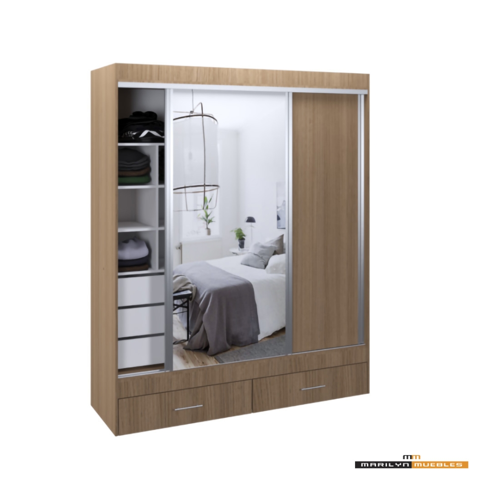 VESTIDOR MAGNUS PLUS - 1.80×2.20 - CON ESPEJO: imagen 7