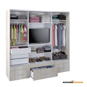 VESTIDOR MAGNUS PLUS 3 PUERTAS - 2.20x2.20 - CON ESPEJO: imagen 2