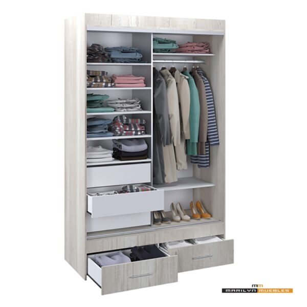 VESTIDOR MAGNUS PLUS - 1.40×2.20 - CON ESPEJO