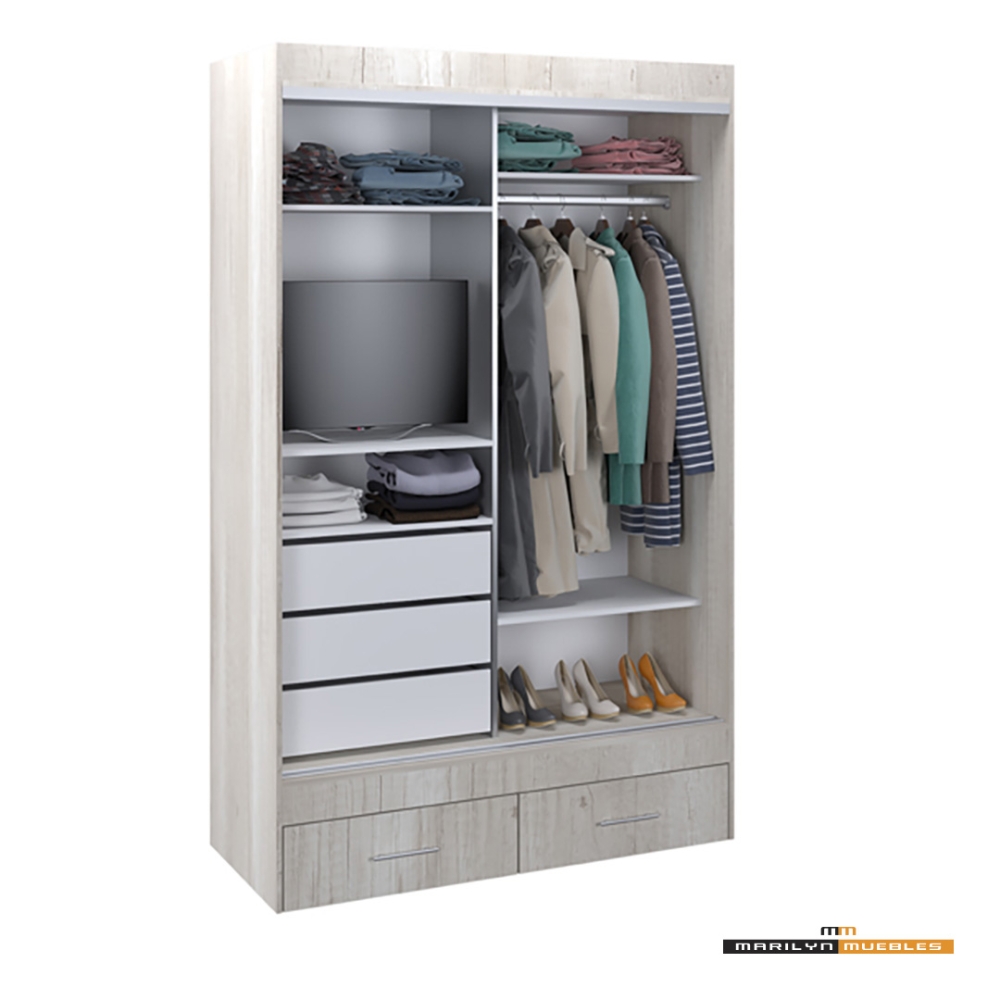 VESTIDOR MAGNUS PLUS - 1.40×2.20 - CON ESPEJO: imagen 3
