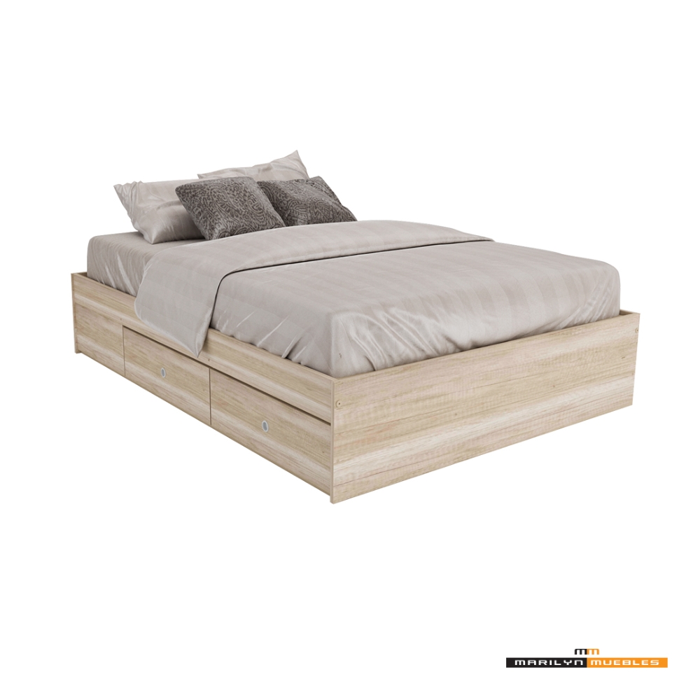 CAMA TERRA CON 4 CAJONES - 1.40x1.90: imagen 7