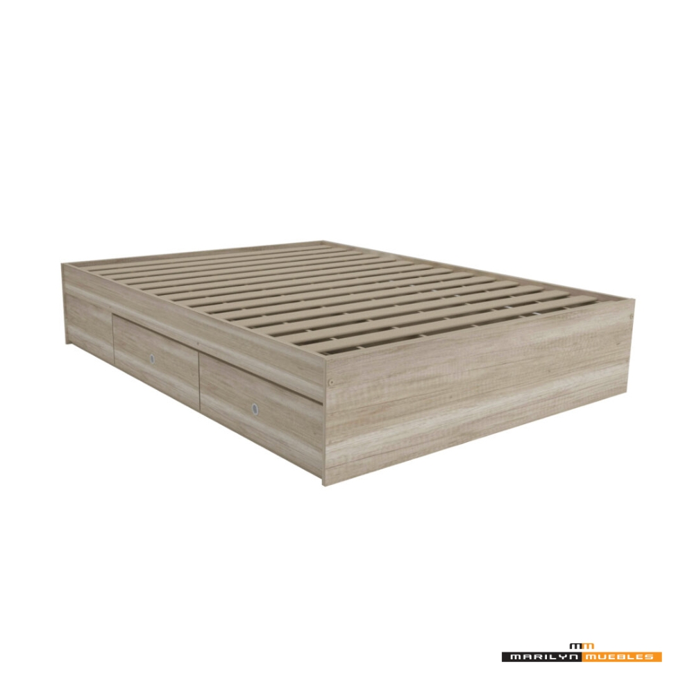 CAMA TERRA CON 4 CAJONES - 1.40x1.90: imagen 2