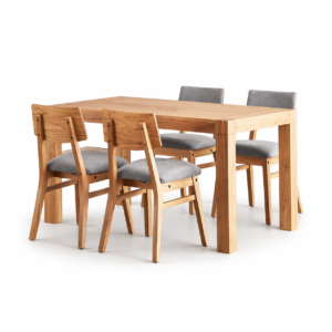 JUEGO DE COMEDOR 7 (MESA CONTEMPORANEA 1.45 X 0.85 + 4 SILLAS OSAKA)