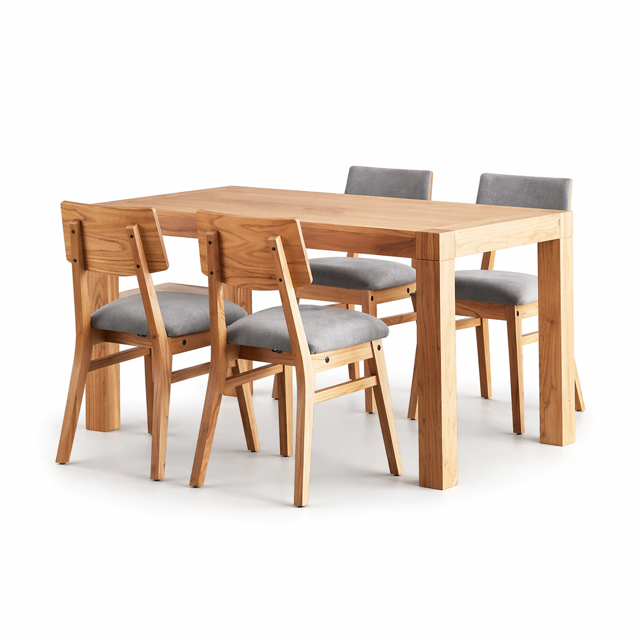 JUEGO DE COMEDOR 7 (MESA CONTEMPORANEA 1.45 X 0.85 + 4 SILLAS OSAKA): imagen 1