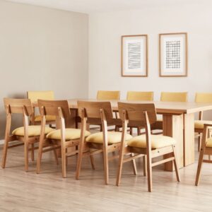 JUEGO DE COMEDOR 6 (MESA BASE CENTRAL 2.60x1.20 + 8 SILLAS Y 2 SILLONES KIOTO): imagen 2