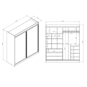 VESTIDOR MAGNUS - 1.80×2.00: imagen 3