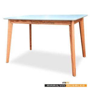 MESA RETRO - TAPA MELAMINA PUNTA REDONDEADA