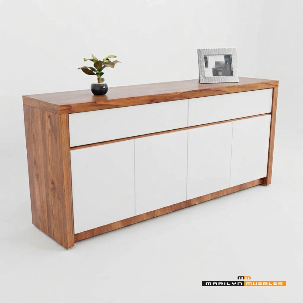 RACK 1.60X0.70 M PARAISO C/ PUERTAS Y 2 CAJONES: imagen 2