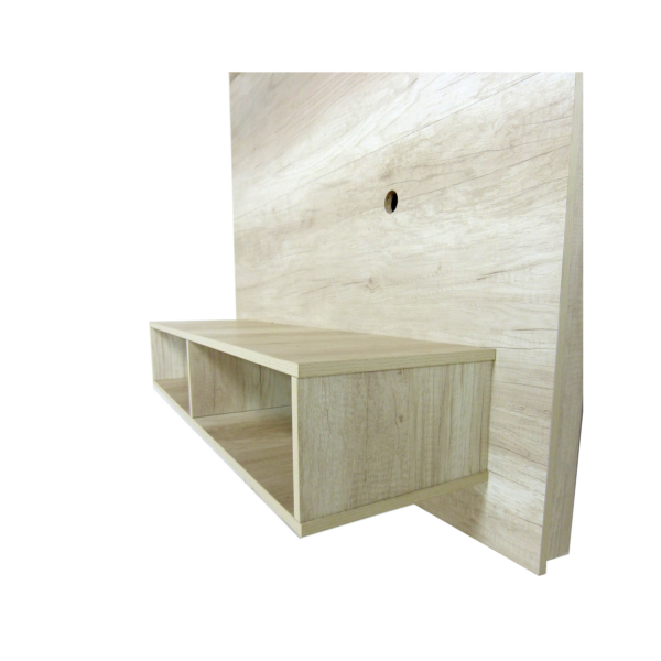 PANEL PARA TV CON ESTANTE Y NICHO 1.28×0.40×1.28 - LINEA LIVING - 1850