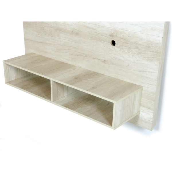 PANEL PARA TV CON ESTANTE Y NICHO 1.28×0.40×1.28 - LINEA LIVING - 1850