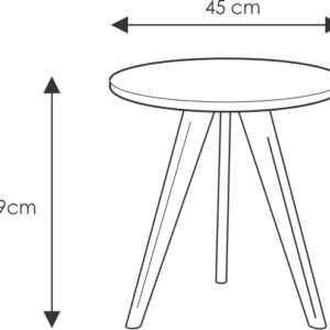 MESA OLSEN DE LECTURA 45x49alt.: imagen 3
