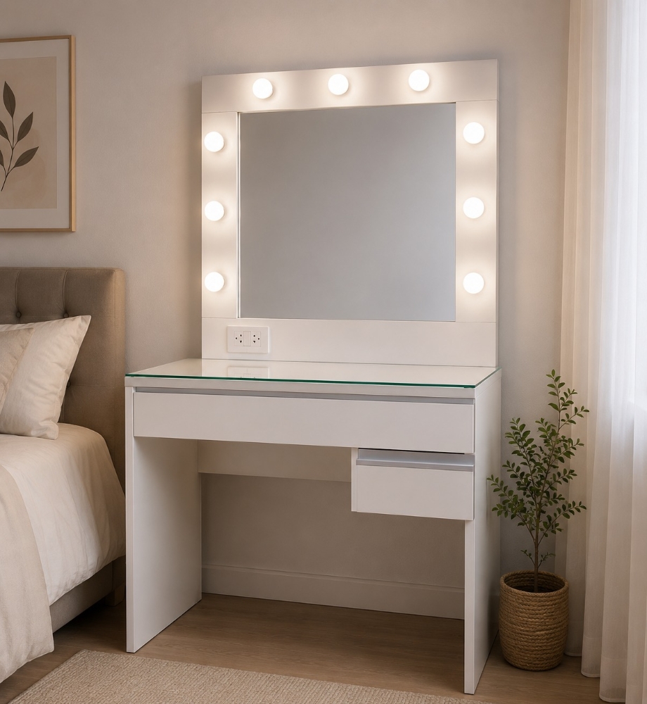 MAQUILLADOR DE PIE 163X90X38 CON LUCES